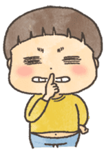 Mushroom hair child of 3-year-olds sticker #184547