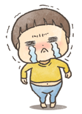 Mushroom hair child of 3-year-olds sticker #184554