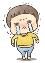 Mushroom hair child of 3-year-olds sticker #184554