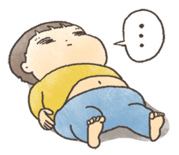 Mushroom hair child of 3-year-olds sticker #184567