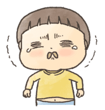 Mushroom hair child of 3-year-olds sticker #184577