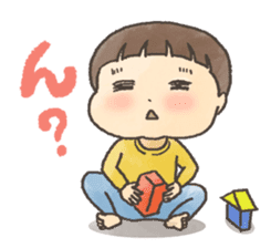 Mushroom hair child of 3-year-olds sticker #184579