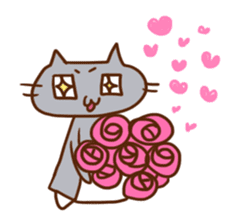 Panda, Cat and Bobbed Hair Style Girl sticker #185281