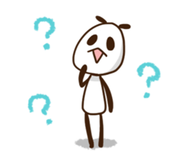 Elongated panda sticker #185986