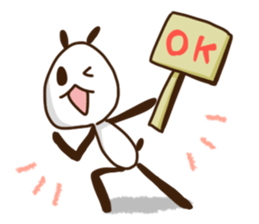 Elongated panda sticker #185987