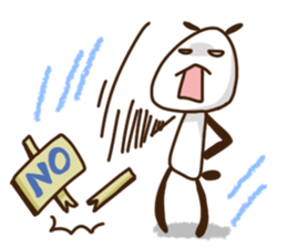 Elongated panda sticker #185988