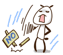 Elongated panda sticker #185988