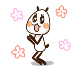 Elongated panda sticker #185989