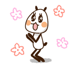 Elongated panda sticker #185989