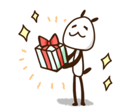 Elongated panda sticker #185992