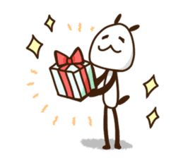 Elongated panda sticker #185992