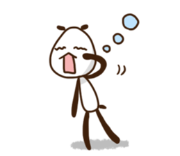 Elongated panda sticker #185995