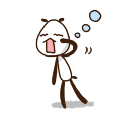 Elongated panda sticker #185995