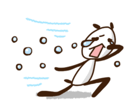 Elongated panda sticker #185999