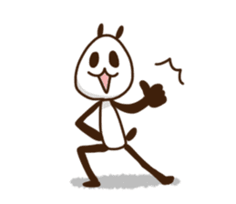 Elongated panda sticker #186001