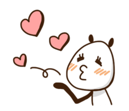 Elongated panda sticker #186002