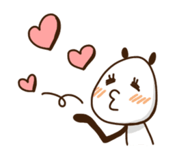 Elongated panda sticker #186002