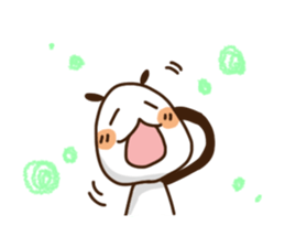 Elongated panda sticker #186005