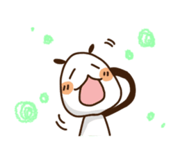 Elongated panda sticker #186005