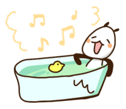 Elongated panda sticker #186008