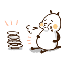 Elongated panda sticker #186009