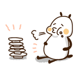 Elongated panda sticker #186009