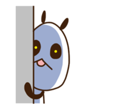 Elongated panda sticker #186011