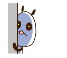 Elongated panda sticker #186011