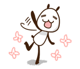 Elongated panda sticker #186014