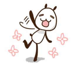 Elongated panda sticker #186014