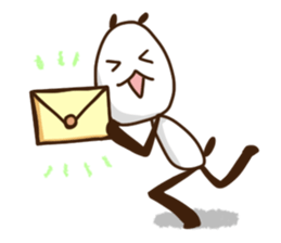 Elongated panda sticker #186015