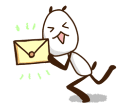 Elongated panda sticker #186015