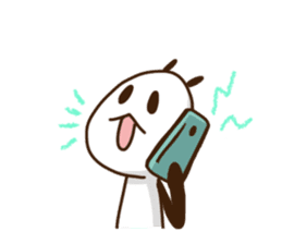 Elongated panda sticker #186016