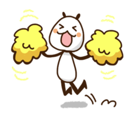 Elongated panda sticker #186019