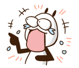 Elongated panda sticker #186021