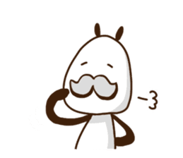 Elongated panda sticker #186022