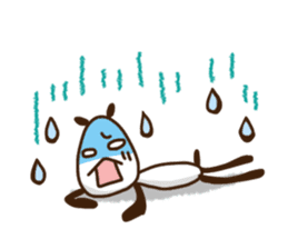 Elongated panda sticker #186023