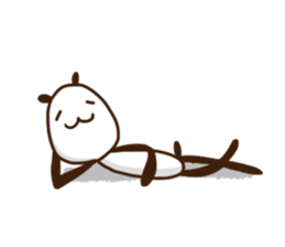 Elongated panda sticker #186024