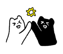 Polar bear & Black bear sticker #186466