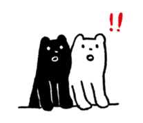 Polar bear & Black bear sticker #186469