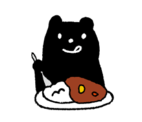 Polar bear & Black bear sticker #186485