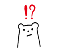 Polar bear & Black bear sticker #186492