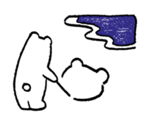 Polar bear & Black bear sticker #186496