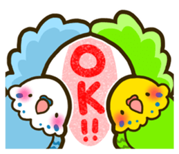 Cute birds gather! sticker #186892