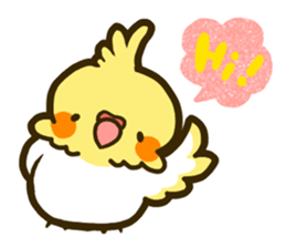 Cute birds gather! sticker #186894