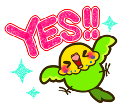 Cute birds gather! sticker #186900