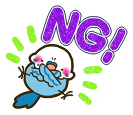 Cute birds gather! sticker #186901