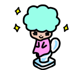 Day-to-day of Afro-chan sticker #187351