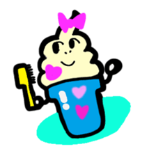 BABU series NO.10 SOFT CREAM sticker #187427