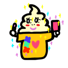 BABU series NO.10 SOFT CREAM sticker #187431